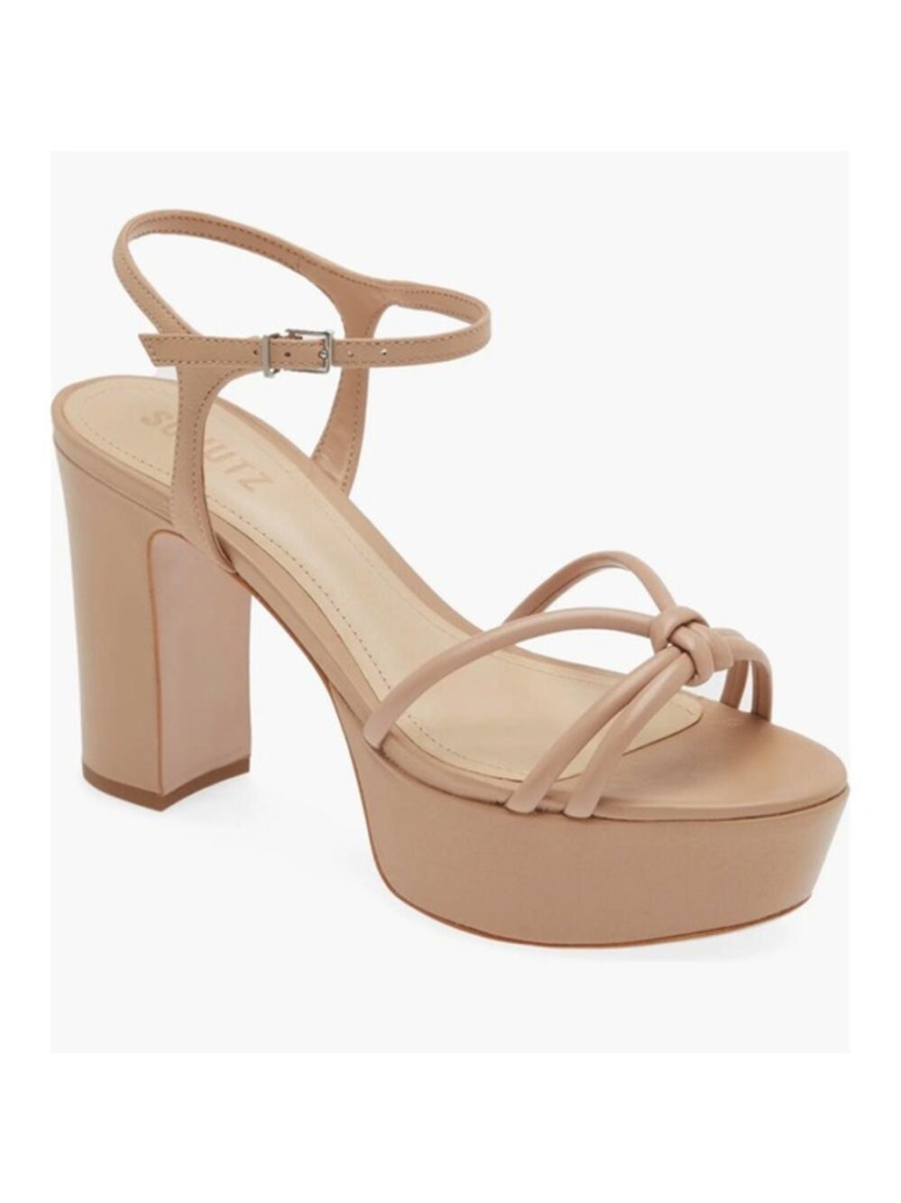 SCHUTZ Kelsie Platform Sandal Nude Size 11B